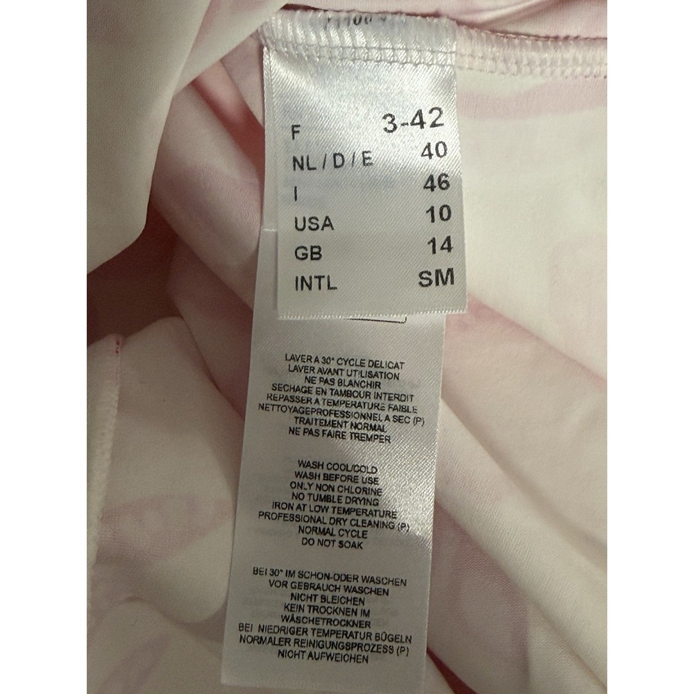 Lilly Pulitzer X Saint James, Short Sleeve Stretch Top, Rose Soleil, Size Med View 5